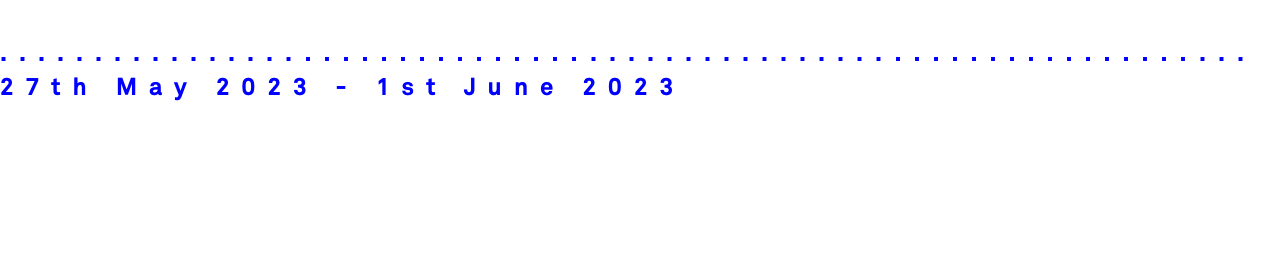 
..................................................................27th May 2023 - 1st June 2023 DAVID ROBERTS FALL