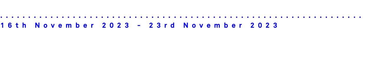 
.................................................................
16th November 2023 - 23rd November 2023 David cuestra Apocrypha