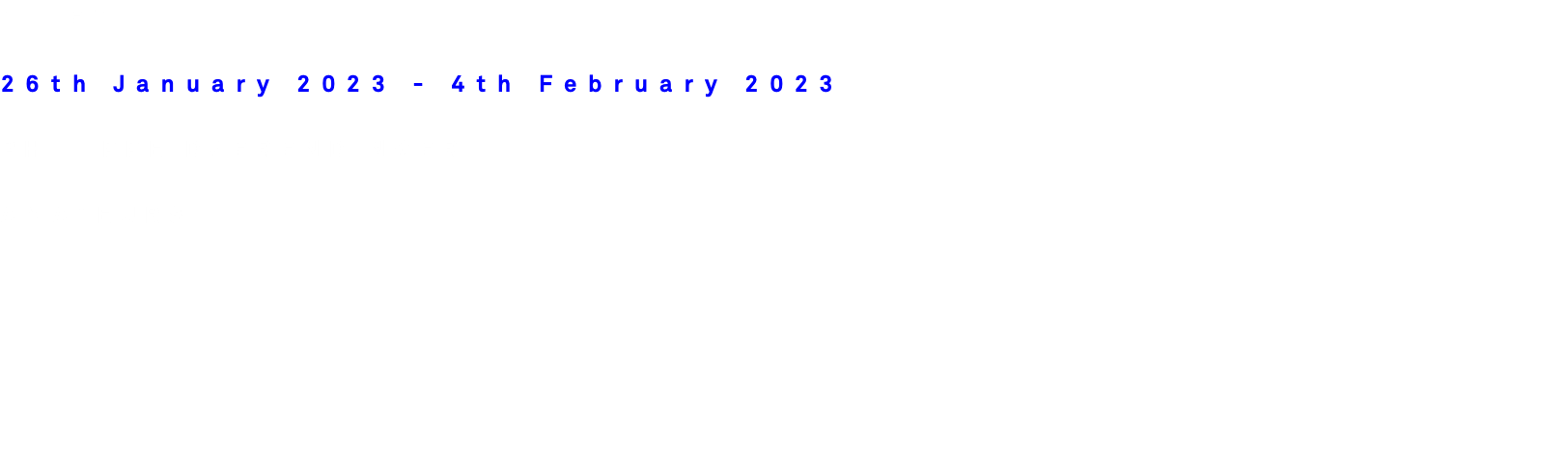 FILET 26th January 2023 - 4th February 2023 PHILIPPE DAERENDINGER AMATEURS 